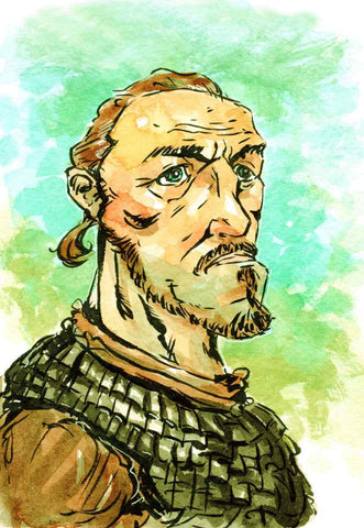 "Bronn" - Original Watercolor Painting