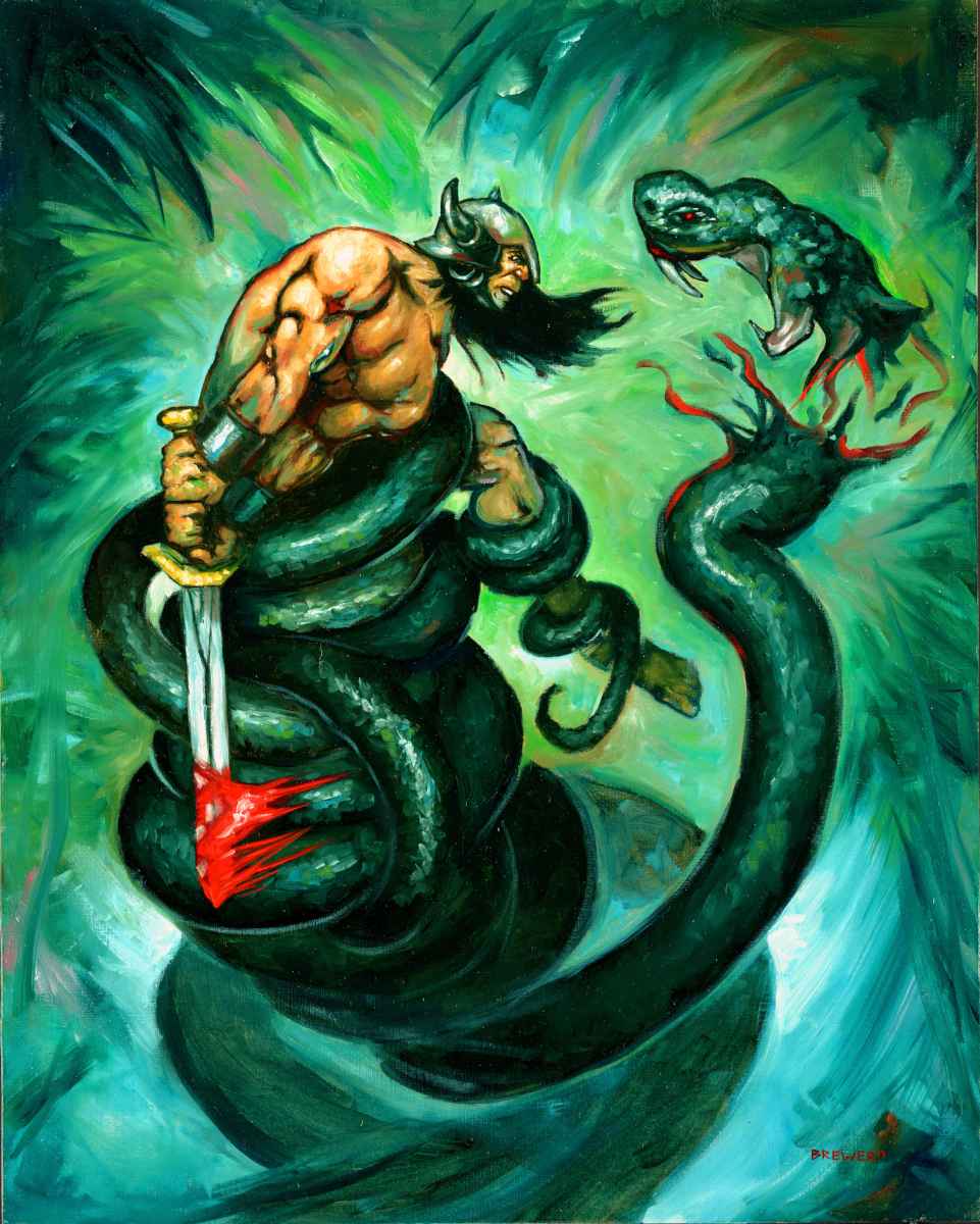 "Serpent Slayer" - Print
